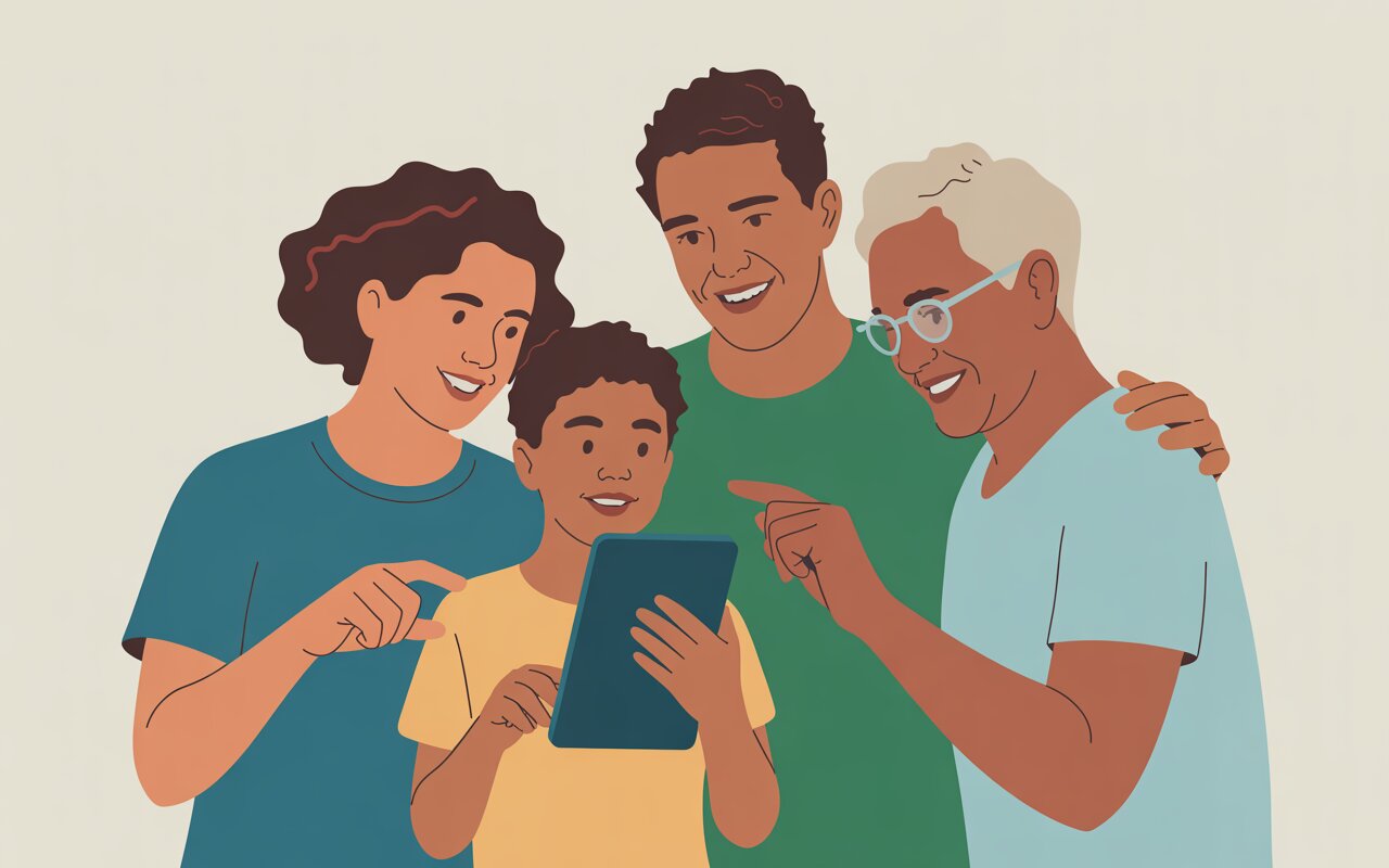 Ilustração do curso Segurança Digital para a Família
